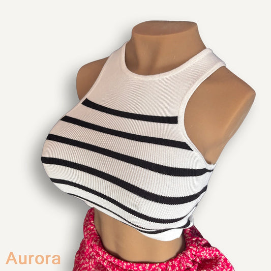 Top Rayé, Graphique, Sexy Minimal