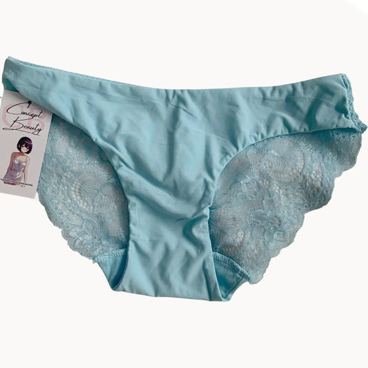 Sky Blue Lace Briefs – Sensual Softness white background