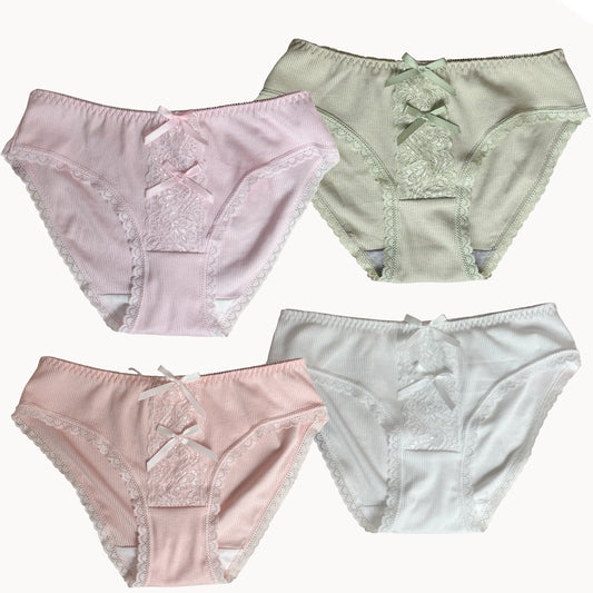 sultry dollwear lingerie ribbon panties different colors white background