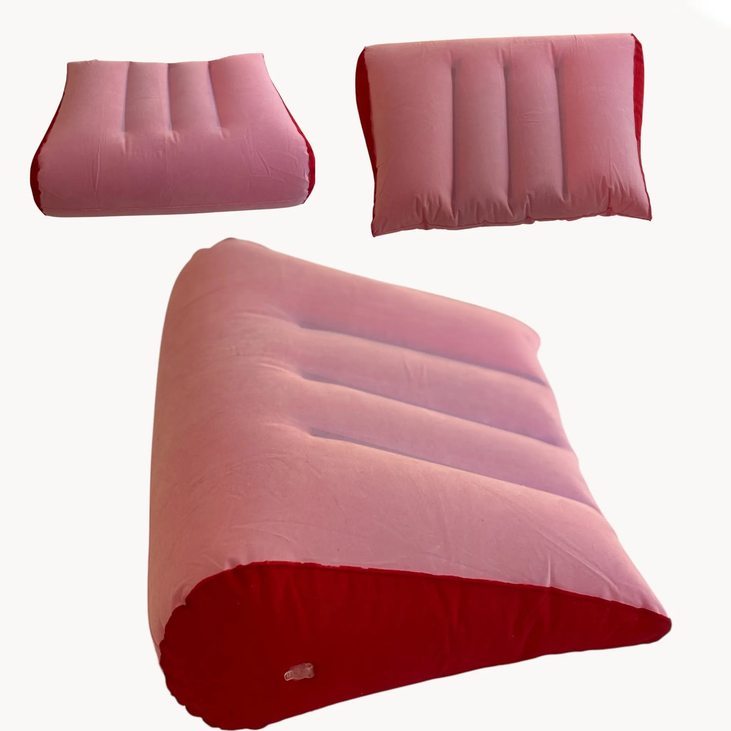 pink booster cushion for torso doll detailled view
