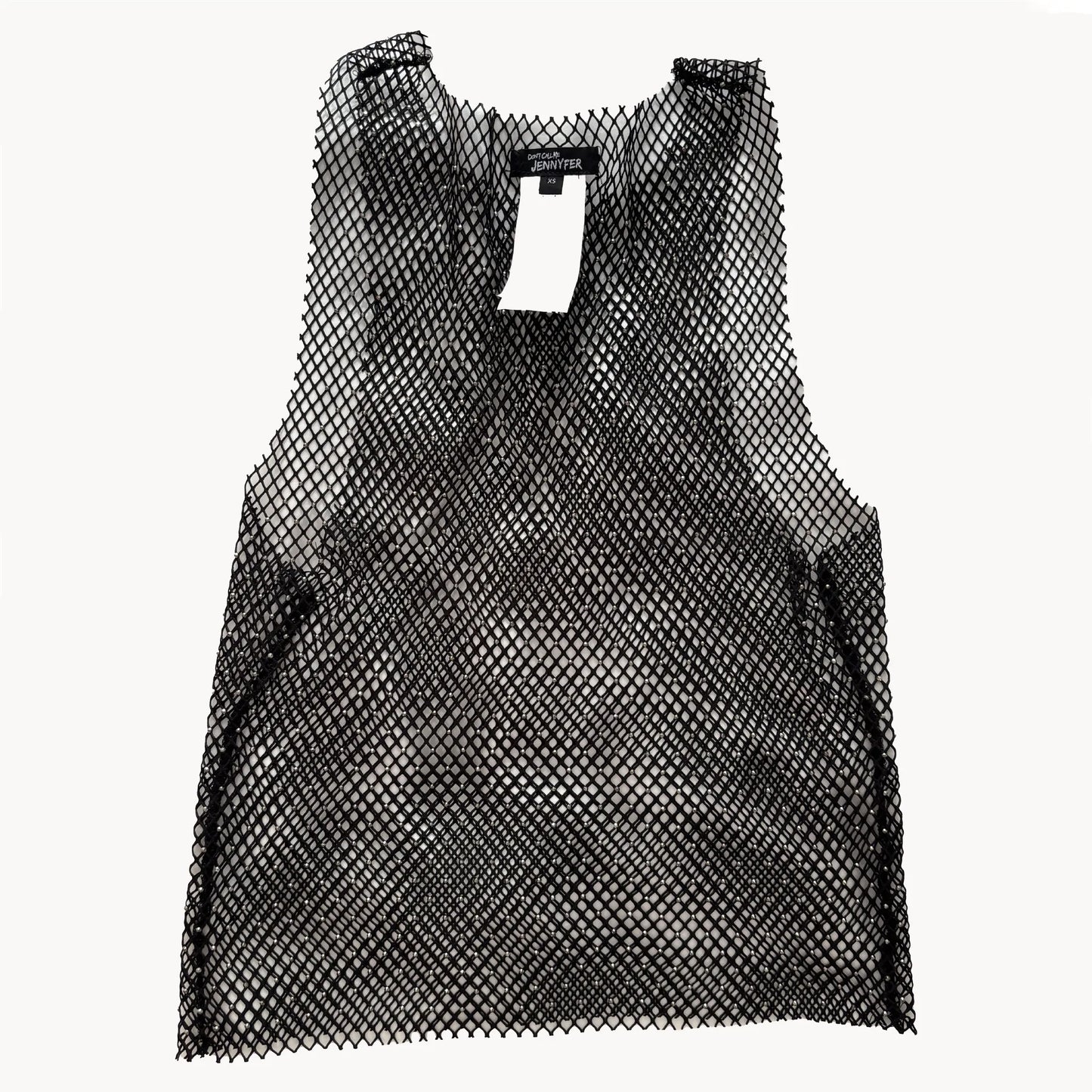 top black fishnet lingerie