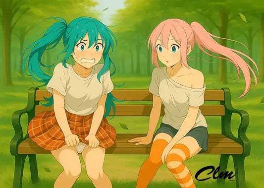 Affiche Clm doll Miku et Yui - Promenade au parc
