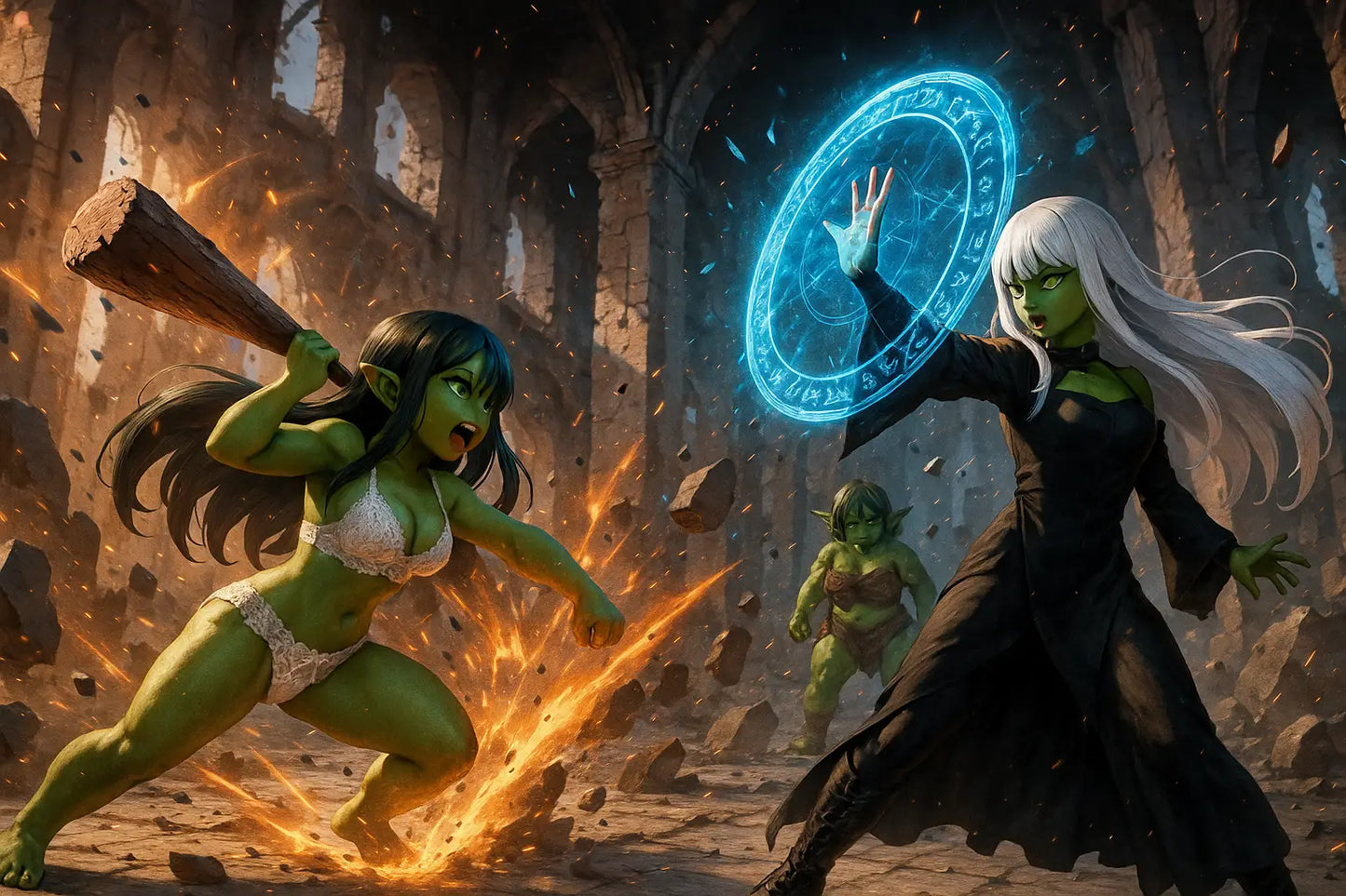 Epic Goblin battle - Clm poster