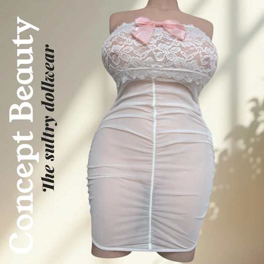 Lingerie sexy à volants en dentelle – Séduction Voluptueuse