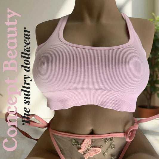 Soutien-gorge de Sport Croisé à Découpes