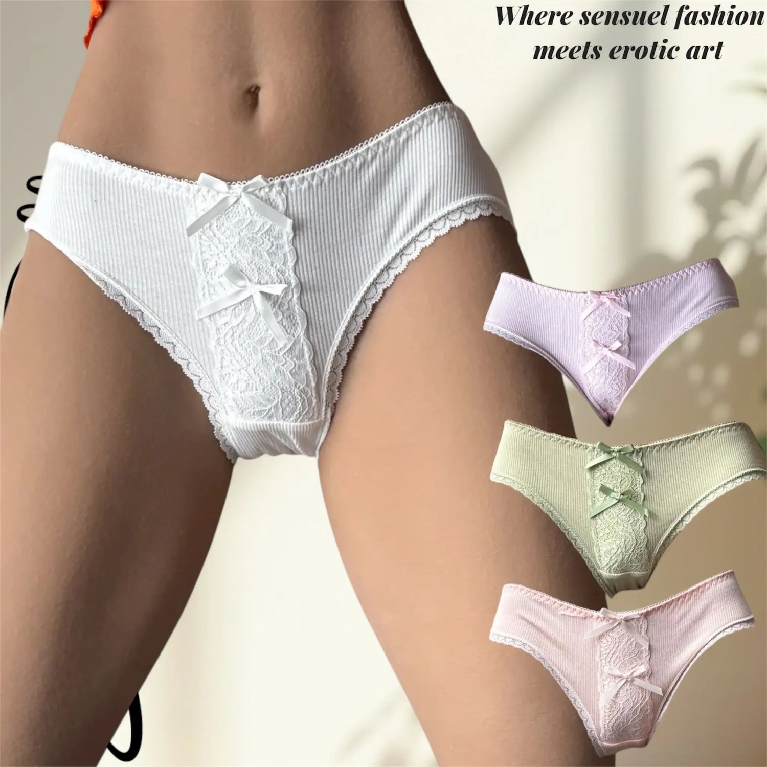 sultry dollwear lingerie ribbon panties different colors