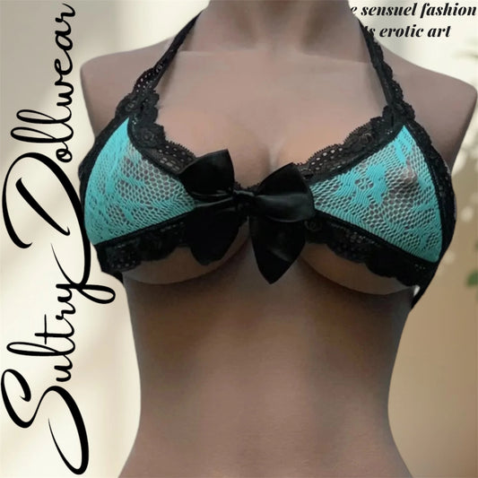 Top Coquin Émeraude – Dentelle Séduction