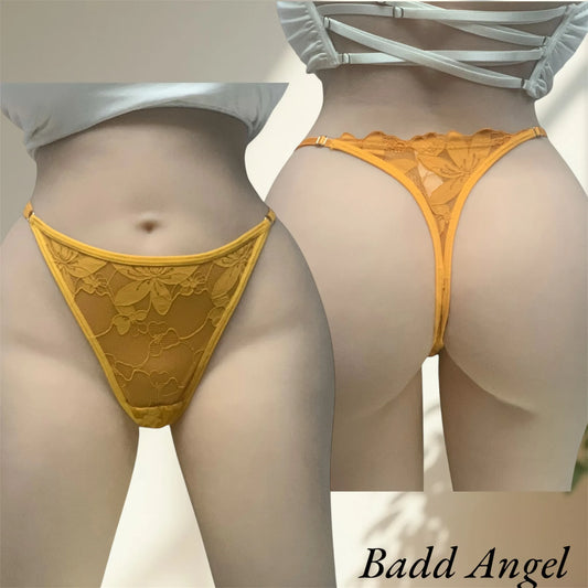 Tanga Sexy en Dentelle Florale – Séduction Naturelle