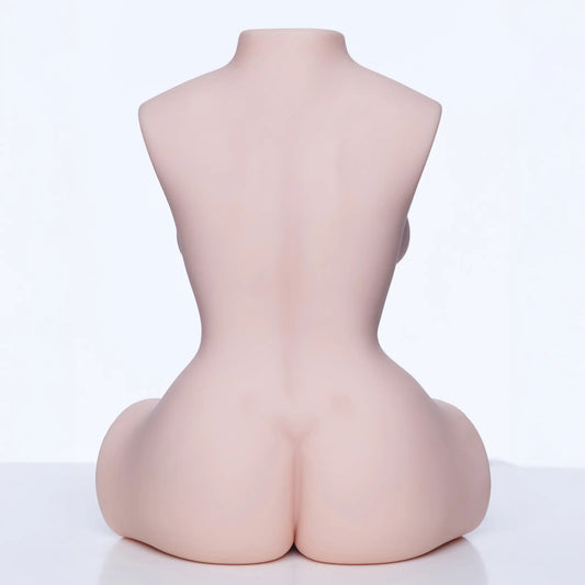Mina - Aibei Torso Doll 46 cm – Compacte & Vibrante avec Gémissements Réalistes