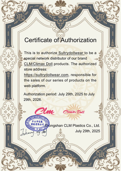 Certificat d'authenticité Full body dolls