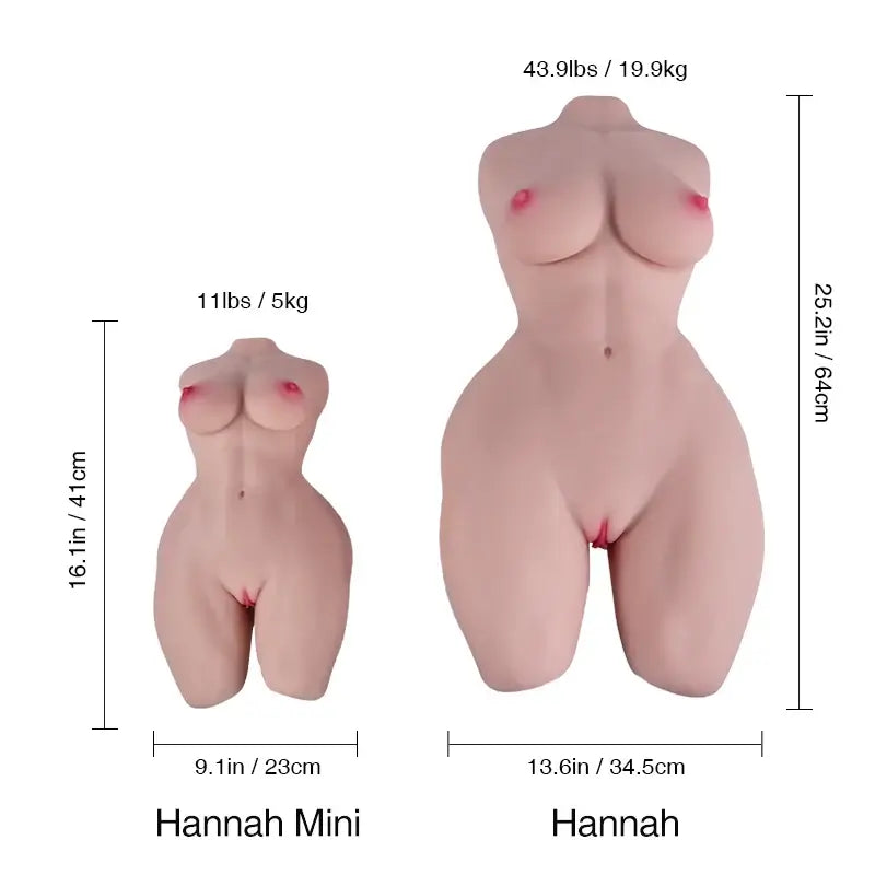 hannah 5kg minimuscular sexdoll male masturbator size chart