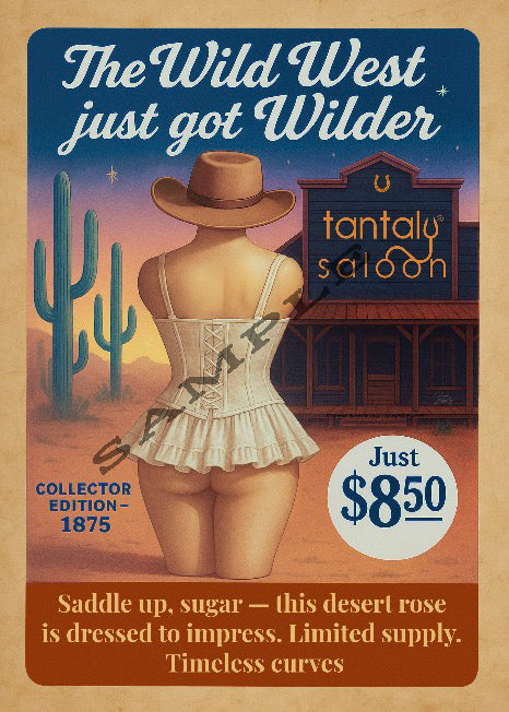 tantaly erotic poster wild west
